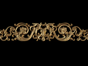 Decorazione ornamentale intagliata Modello 3D
