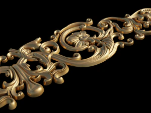 D&eacute;cor d'ornement sculpt&eacute; Modèle 3D