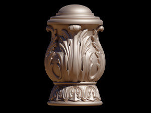 Carved cone Modelo 3D