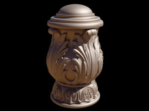 Carved cone 3D Model