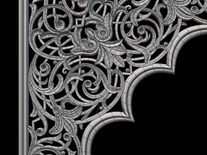 National ornament lattice rg09 Modèle 3D