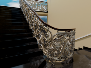Staircase railings 3D Model