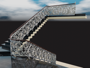Staircase railings 3D Model