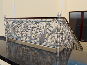 Staircase railings 3D Model
