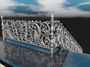 Staircase railings 3D Model