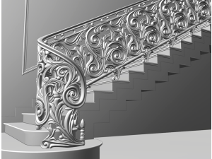 Staircase railings 3D Model