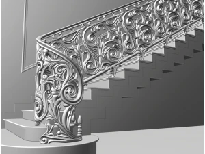 Staircase railings 3D Model