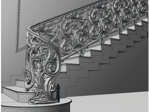 Staircase railings 3D Model
