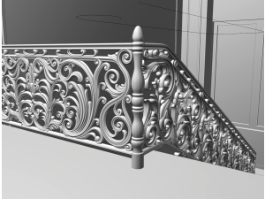 Staircase railings 3D Model