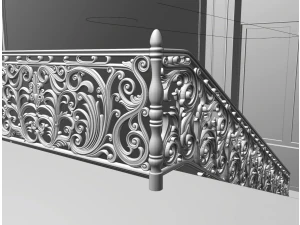 Staircase railings 3D Model