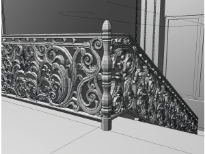 Staircase railings 3D Model