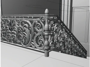 Staircase railings 3D Model