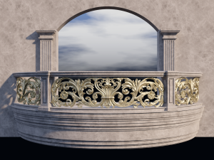 Balcony railings 2 Modelo 3D