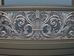 Balcony railings 2 3D Model