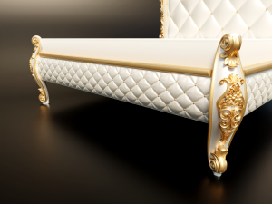 Classic Italian Bed rg08 Modèle 3D