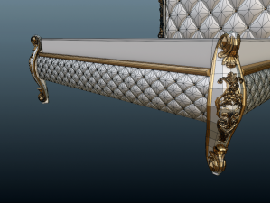 Classic Italian Bed rg08 Modèle 3D