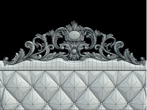 Classic Italian Bed rg08 Modèle 3D