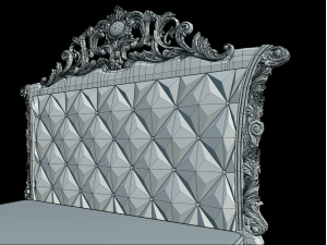 Classic Italian Bed rg08 Modèle 3D