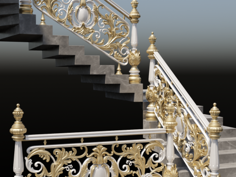 Staircase railings 2 3D Модель