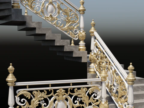 Staircase railings 2 3D Model