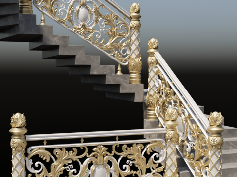 Staircase railings 2 3D Модель