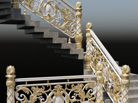 Staircase railings 2 3D Model