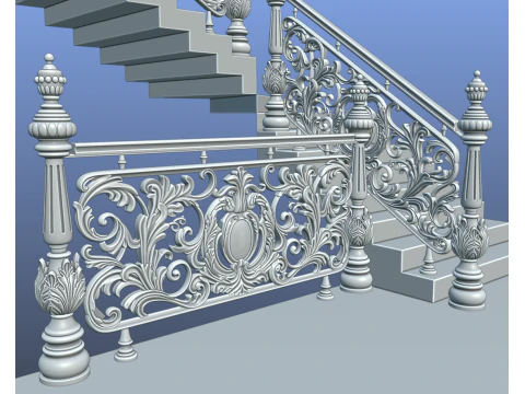 Staircase railings 2 3D Model