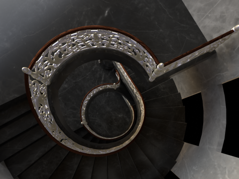 Staircase railings 3 3D Model