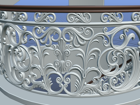 Staircase railings 3 3D Model