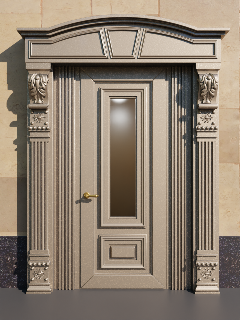 Classic door Model 3D .c4d .max .obj .3ds .fbx .stl .blend 