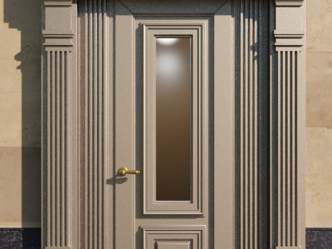 Classic door Model 3D