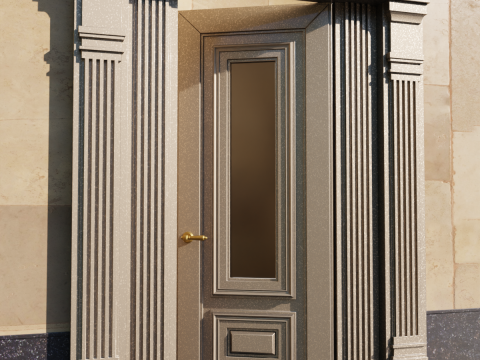 Classic door Model 3D