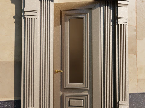 Porta classica Modello 3D