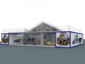 area vip lounge tema navieras 3D Model