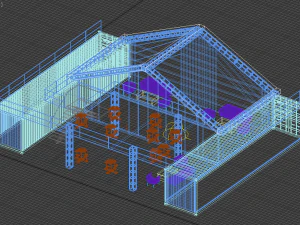 area vip lounge tema navieras 3D Model