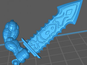 gator-man - crocodile-man monster 3D-printmodel