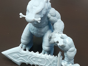 gator-man - crocodile-man monster 3D-printmodel