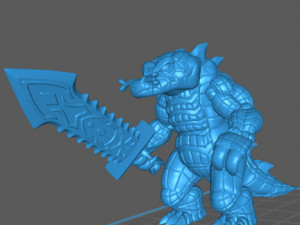 gator-man - crocodile-man monster Modelo de Impressão 3D
