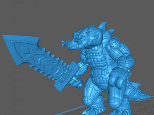 alligator-man - krokodil-man monster 3D printmodel