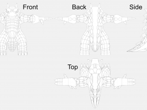 gator-man - crocodile-man monster 3D-printmodel