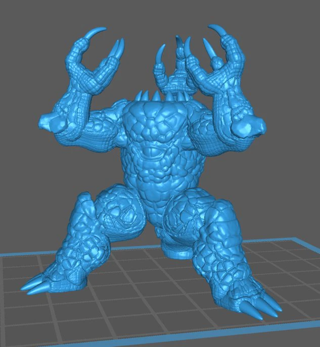 xorn - zorn - rock-monster 3D Print Model .c4d .max .obj .3ds .fbx .stl .blend 