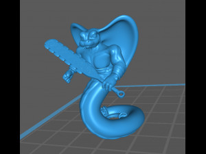 yuan-ti - snake-man warrior pose 1 Modelo de Impressão 3D