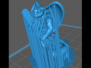 yuan-ti - snake-man warrior pose 1 Modello di stampa 3D