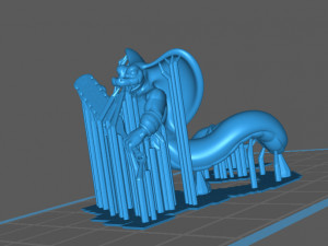 yuan-ti - snake-man warrior pose 2 Model Cetak 3D