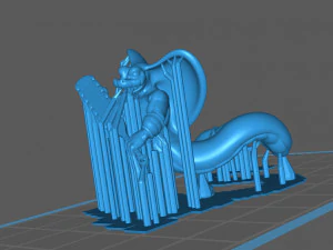 yuan-ti - snake-man warrior pose 2 3D Print Model