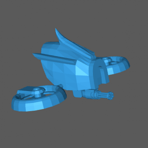 chunky security drone Modèles 3D en vedette .c4d .max .obj .3ds .fbx .stl .blend 