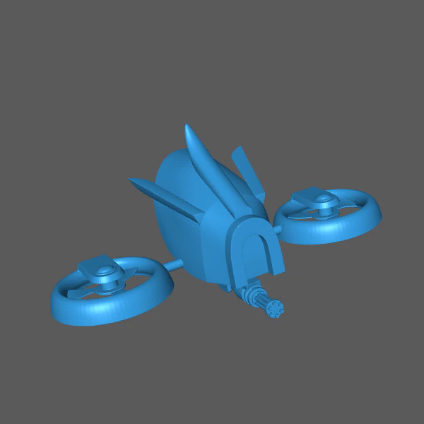 smooth security drone 3D Print Model .c4d .max .obj .3ds .fbx .stl .blend 