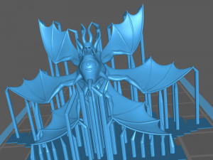 vargouille - cydrok the flying head Model Cetak 3D