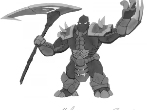 maug - rock-earth elemental 3D Print Model
