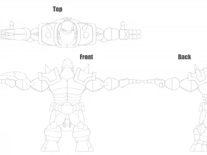 maug - rock-earth elemental 3D Print Model